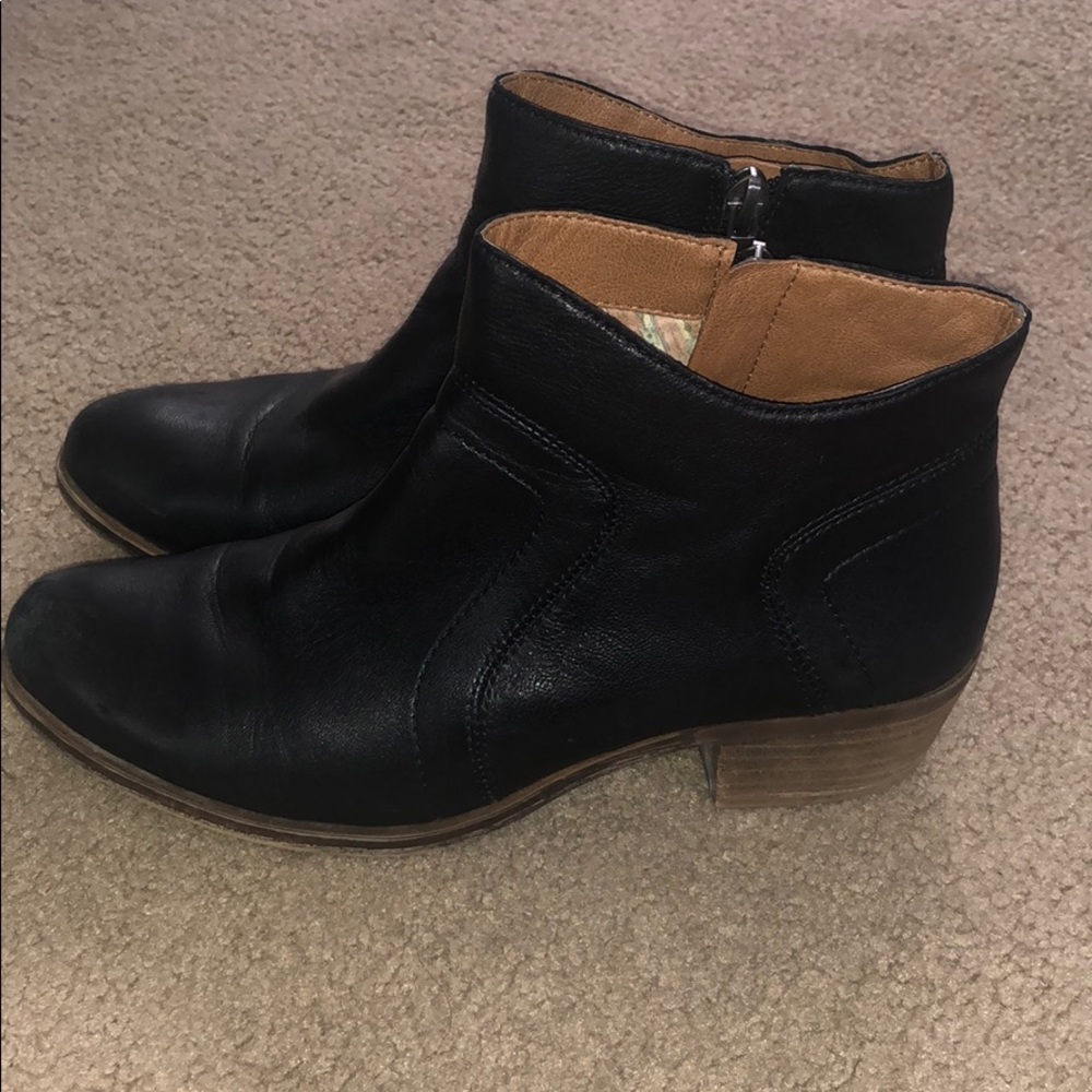 Lucky Brand, Leather Ankle Boots